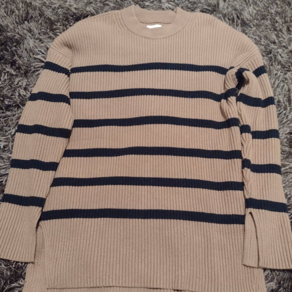 Abercrombie & Fitch Soft A&F Collection Striped Sweater Tunic